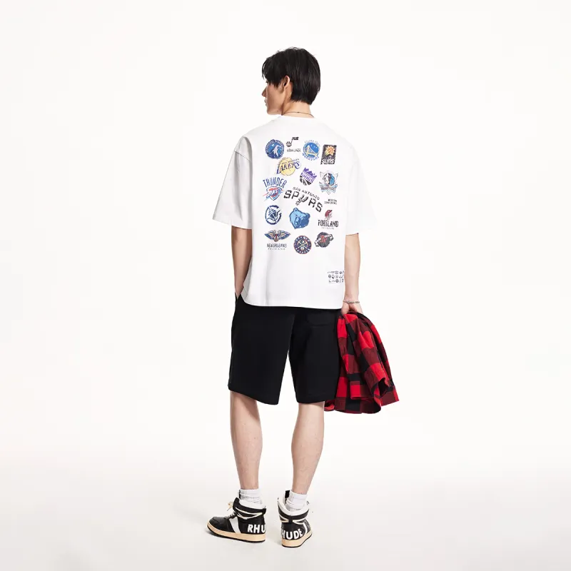 JACK JONES· JACK&JONESxNBA Summer T Shirt Men's A06 Raw White-2