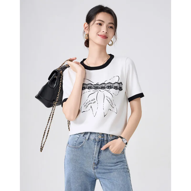 Love Elaine T Shirt Women's White-1