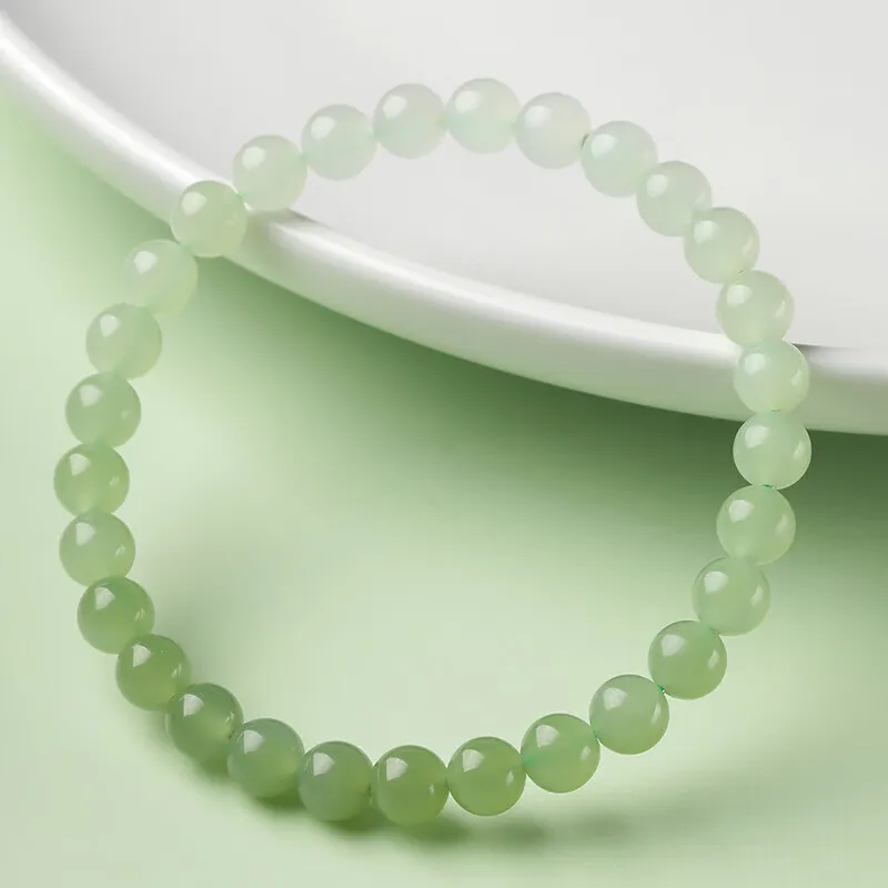 YASHENGZHUBAO Hetian Jade Bracelets White Jade Women's-6