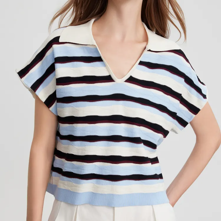 ELLE Knitwear Women's Stripes-5