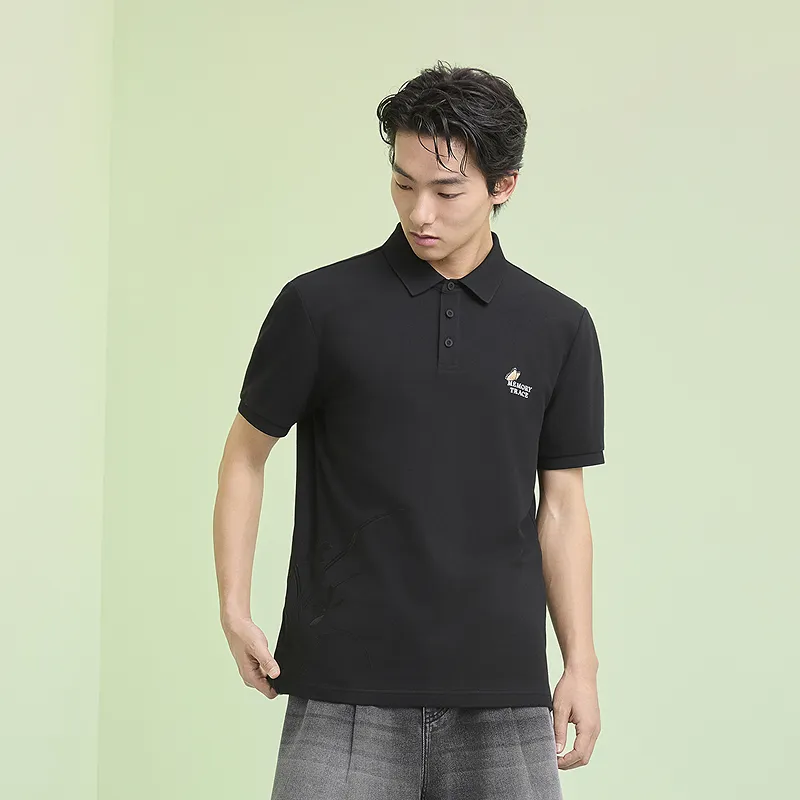 GXG Short Sleeved Polo Shirt Men's Black-4