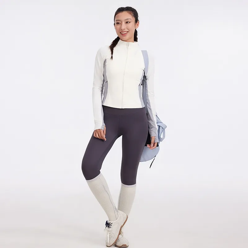Metersbonwe UV Protection Sun Protection Clothing Women's White And Gray Combo-4