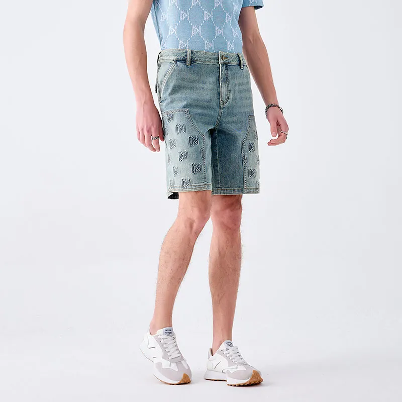 DAVID NAMAN Denim Shorts Men's Denim Blue-3