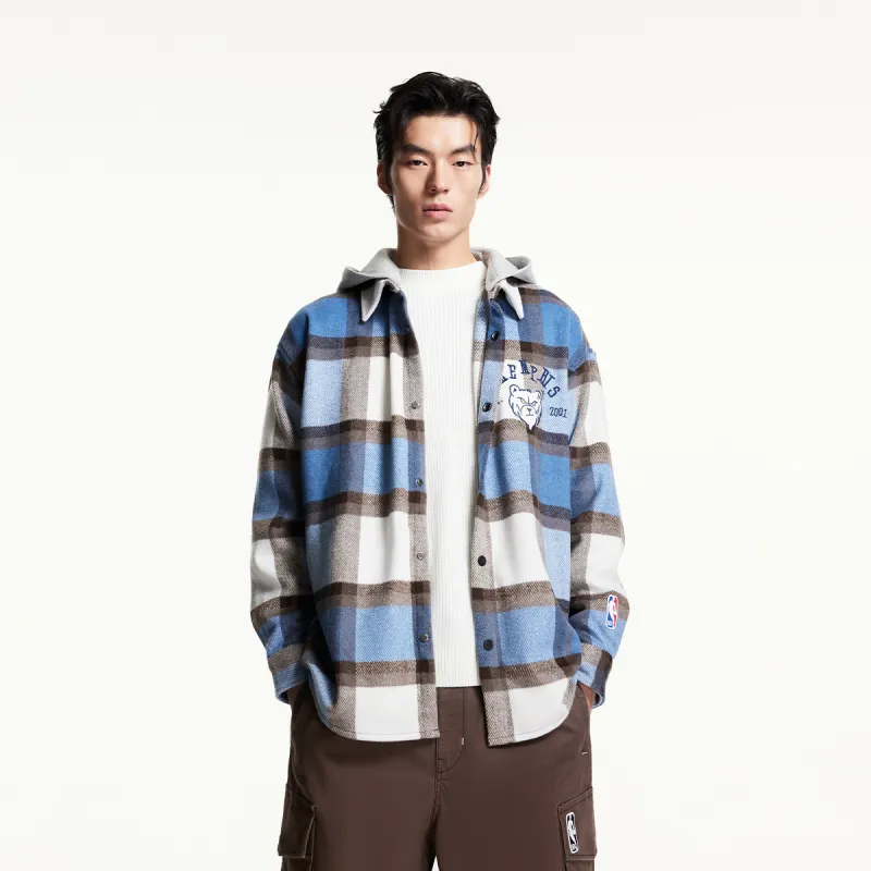 JACK JONES· x NBA Shirt Men's Blue-2