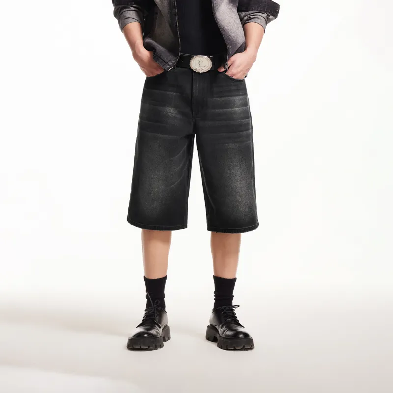 JACK&JONES Denim Shorts Men A16 Dark Gray Denim-2