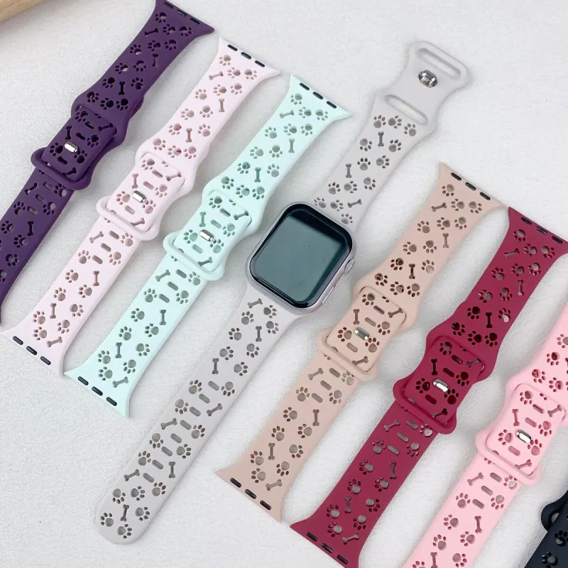 SOUTU Watch Band Apple Compatibility 38/40/41/42/44/45/49mm Silicone Material-2
