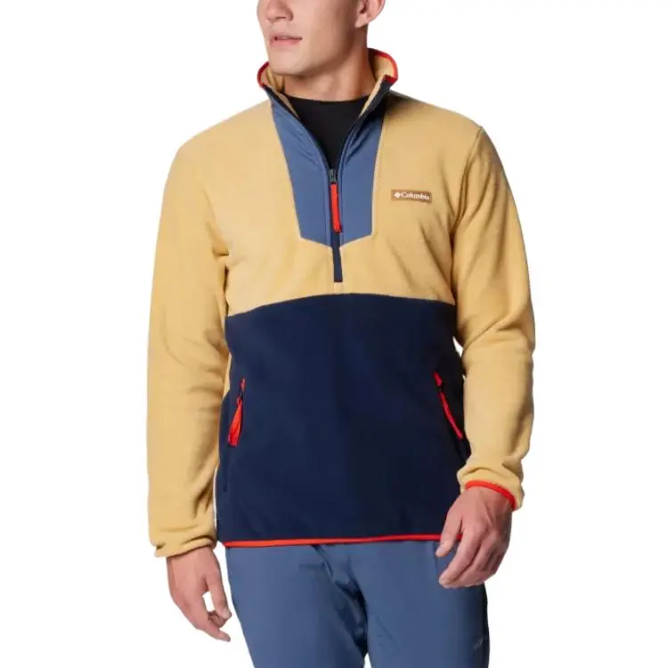 Columbia Sequoia Grove Sweatshirt Men's Yellow/Blue-3