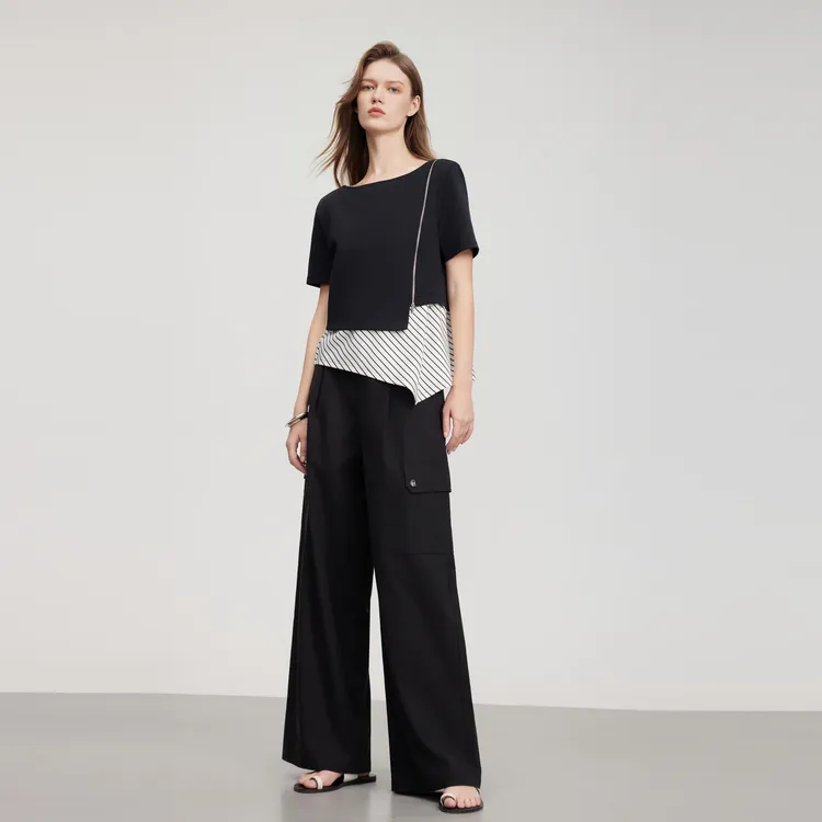 ELLE Casual Pants Women's Black-6