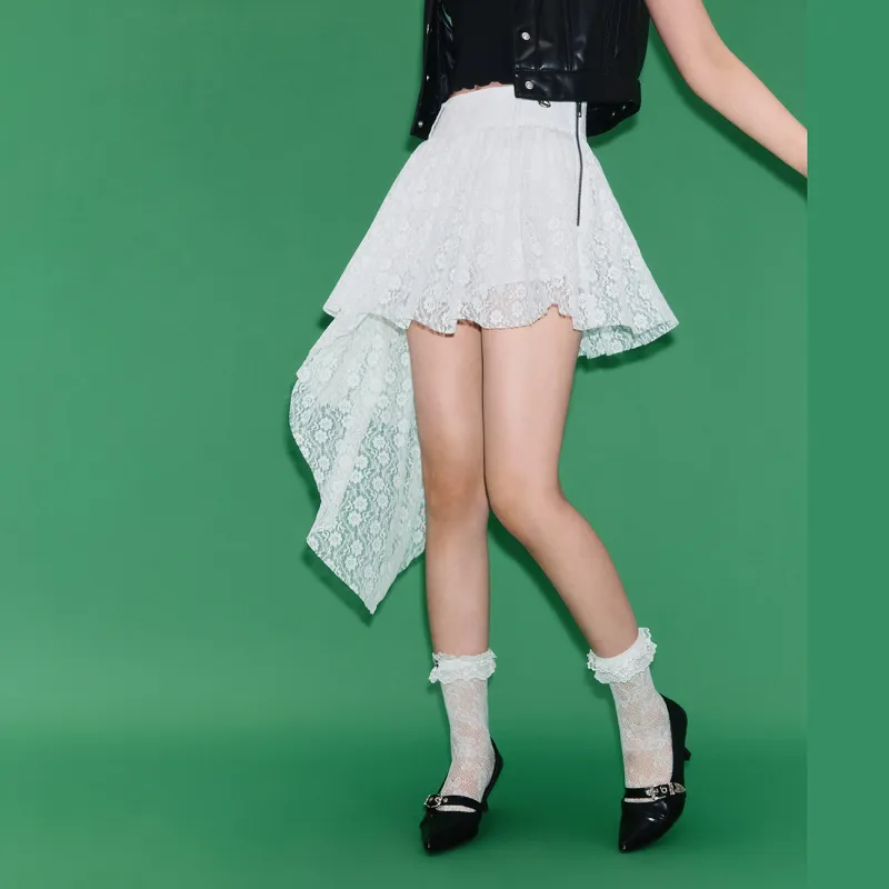 CHUU Casual Short Skirts Women's White-2