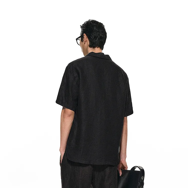 CROQUIS Black Thread Shirts Men-3