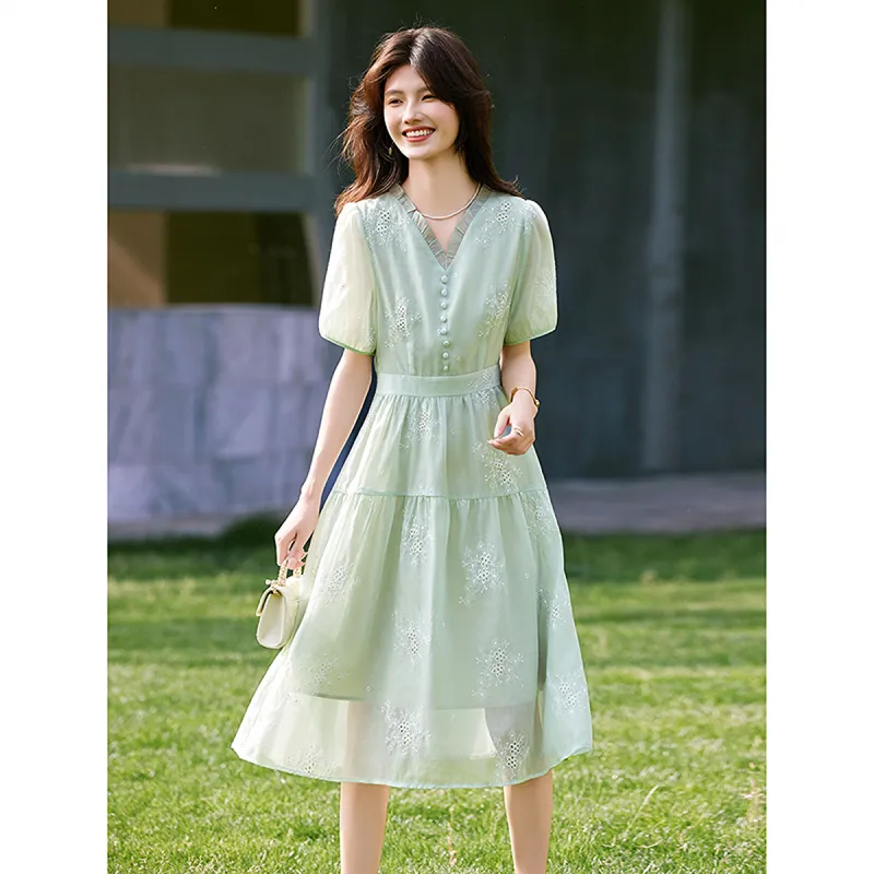 A Paradise For Awakening Short Sleeved Dress Women's-4