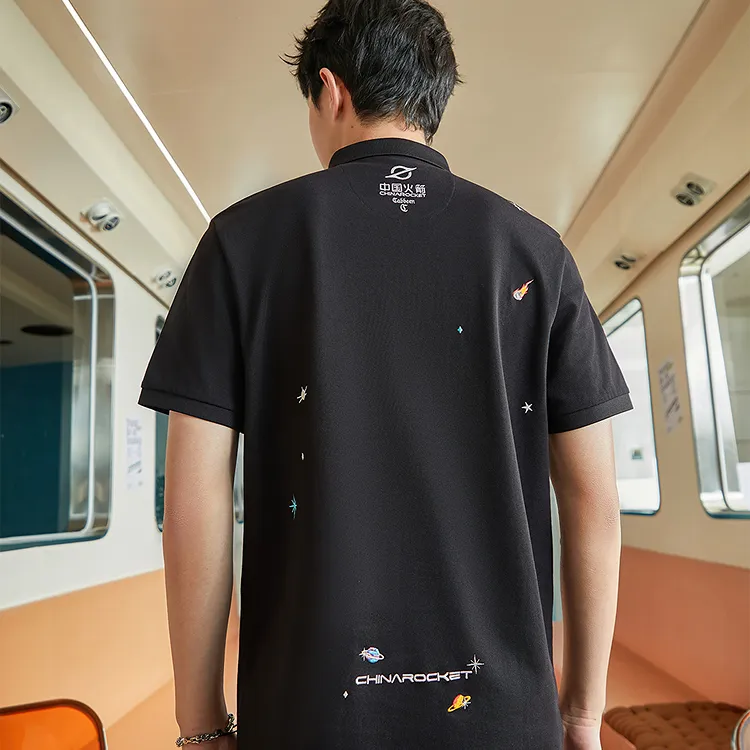 Cabbeen Polo Shirts Men Coal Black 01-2