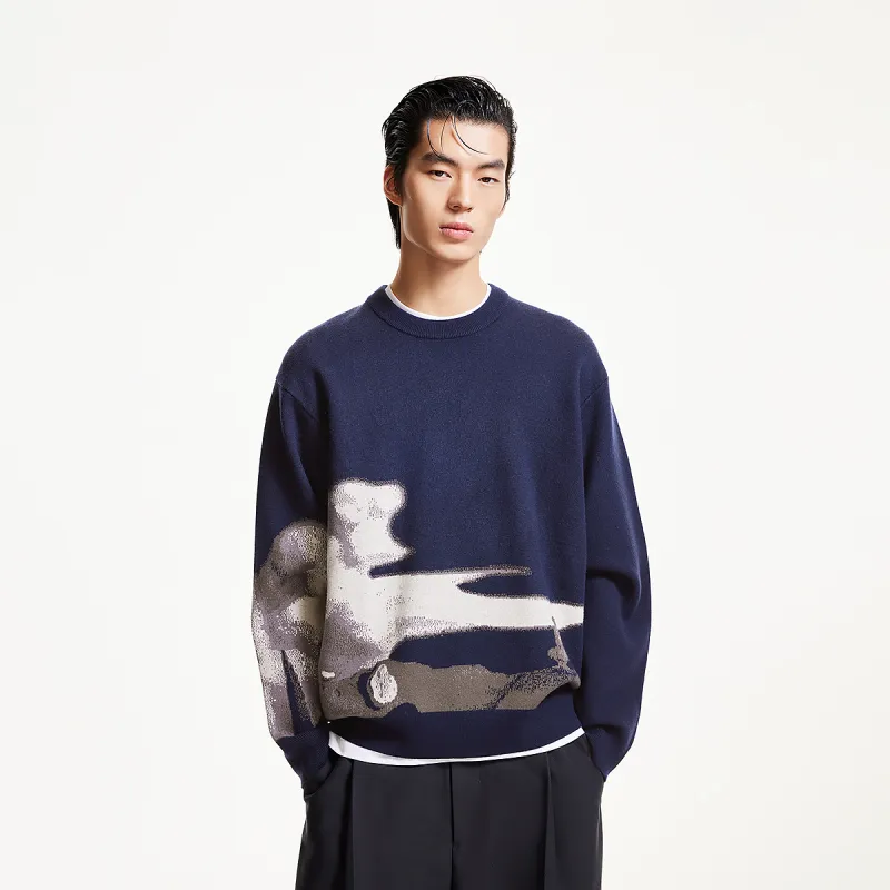 JACK JONES· Sweater Men's Marine Dark Blue-2