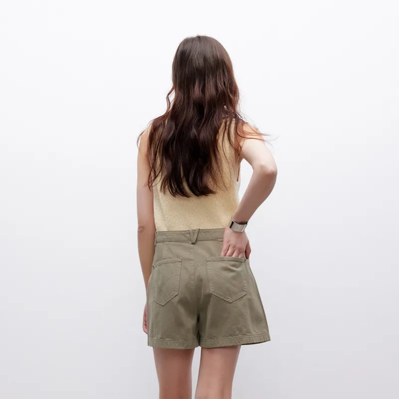 ONLY Denim Shorts Women's E05 Sage Green-3