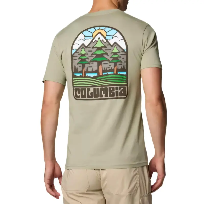 Columbia Men's Schrouder Graphic T-Shirt T-Shirt Men's Light Green-1