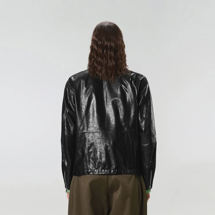 CROQUIS Leather Jackets Unisex 001 Jet Black-2