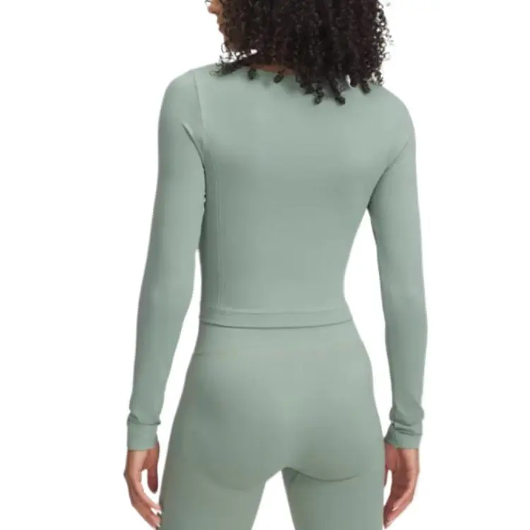 Under Armour SeamlessTrain Regular T Shirt Women's Quartz Stone Green-0