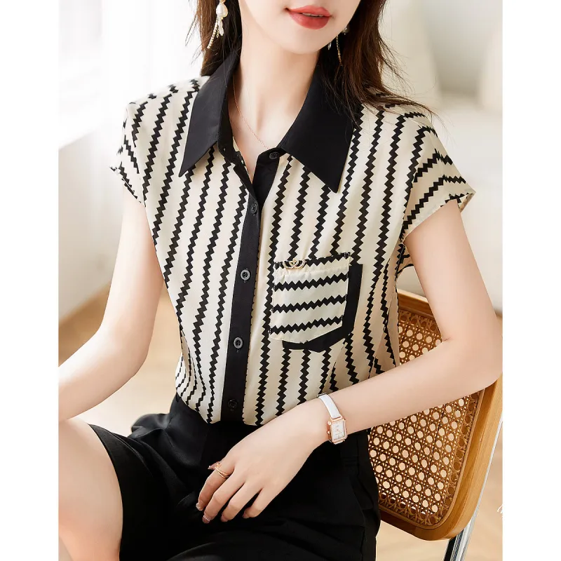 Like The Age Of Water Shirt Women's Stripes-2