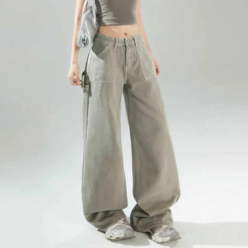 ZAVK Jeans Women's Kelp Green Pants-3