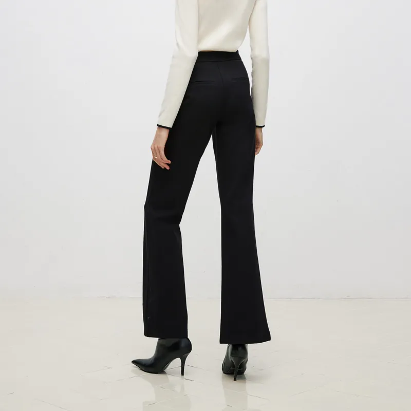ONLY Flared Pants Suit Trouser Casual Pants Women's Black-3