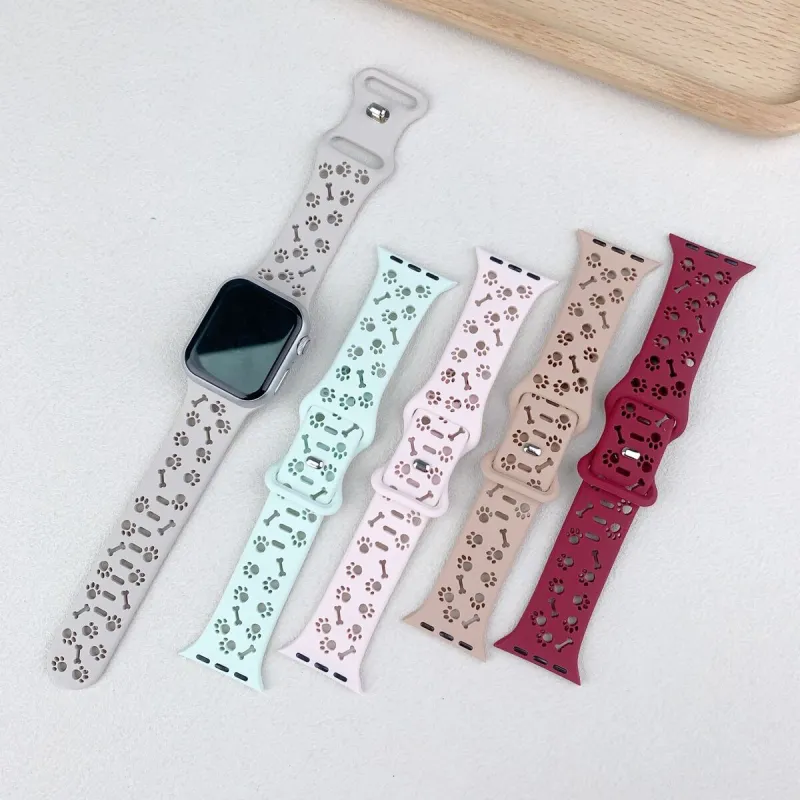 SOUTU Watch Band Apple Compatibility 38/40/41/42/44/45/49mm Silicone Material-3