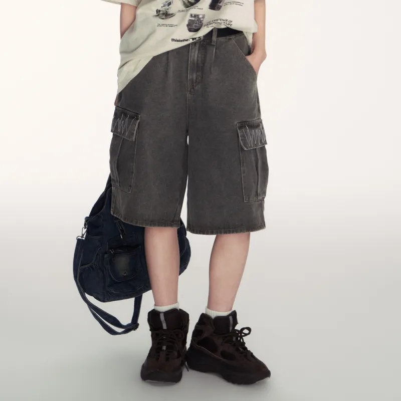 TGNS Denim Shorts Unisex-2