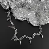 GUDUD Titanium Steel Full Diamond Necklace Unisex Brand New