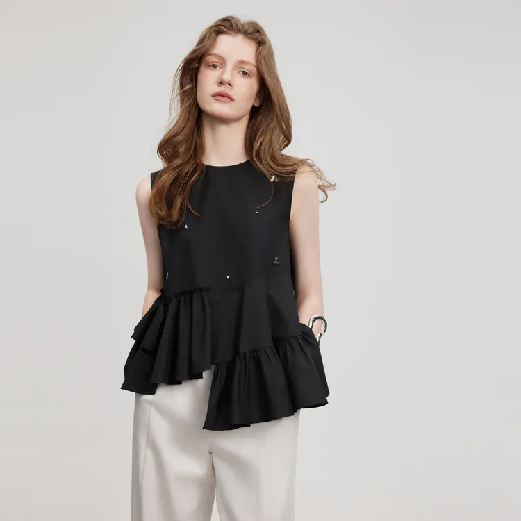 ELLE Shirts Women's Black-3