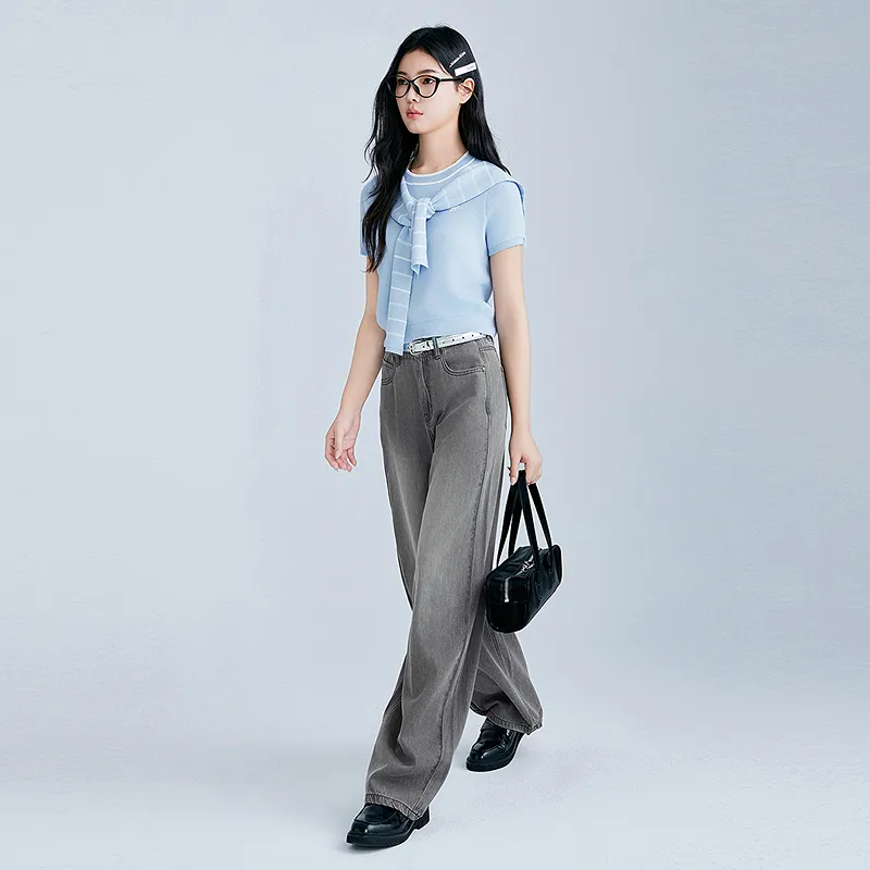 LEDIN Jeans Women's Medium Gray-3