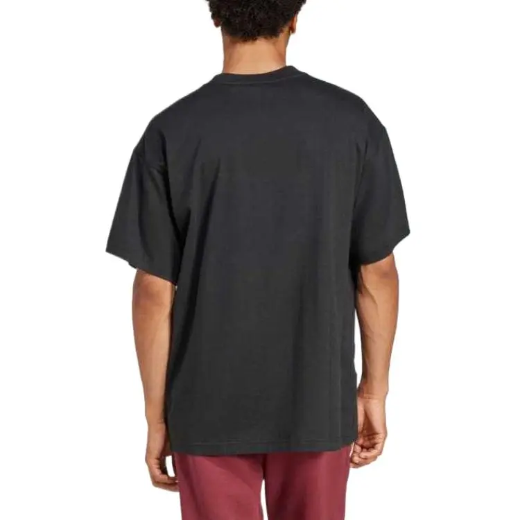 Adidas Originals Trefoil Essentials Camiseta Trifolio Essentials Oversized T Shirt Men's Black-2