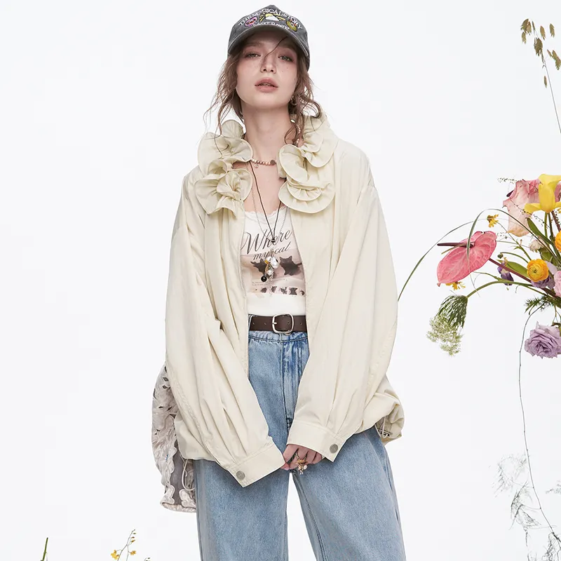 ELF SACK Cropped Coats Women's-4