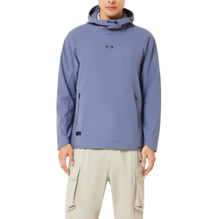 Oakley Skull Trusty Pullover Hoodie Sweatshirt Men's Blue Tar-3