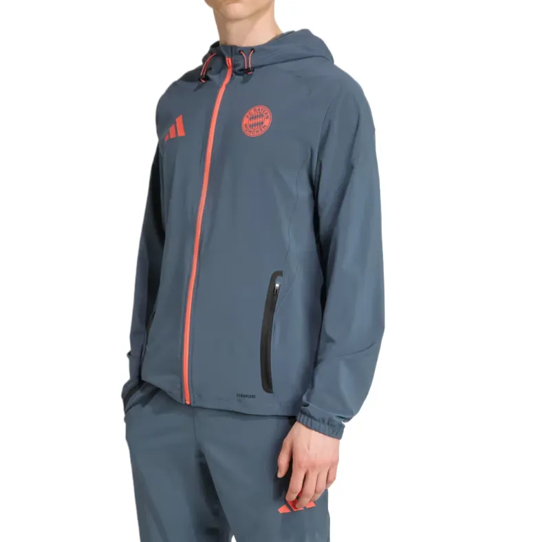 Adidas Free Shipping With AdiClub Fc Bayern Tiro 25 Competition Vis Tech Travel Jacket-1