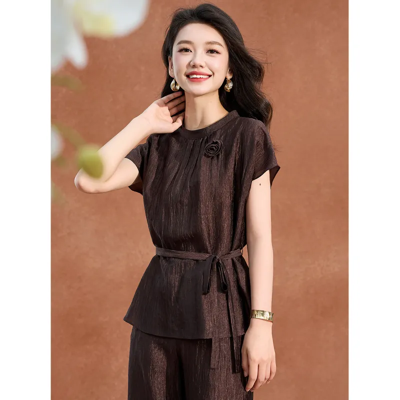 Mylan Casual Suits Women's Coffee-2
