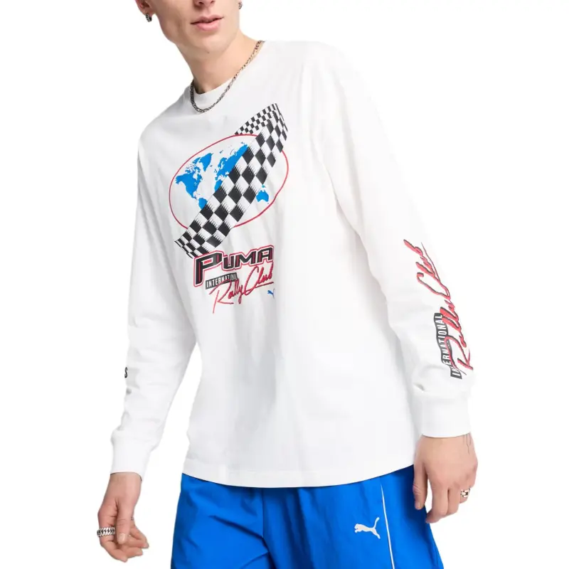 PUMA MotoGRAPHICS T Shirt Men's White-2