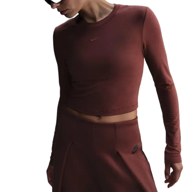 Nike Sportswear Chill Knit Women's Slim Long Sleeve Cropped Top-3