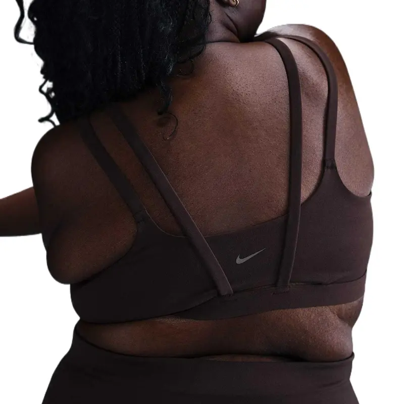 Nike ZenvyDri Fit Strappy Sports Underwear Women's Brown-1