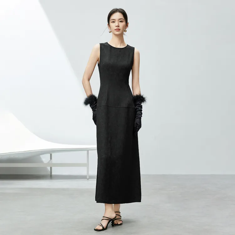 SENTUBILA Sleeveless Dress Women's Black-2