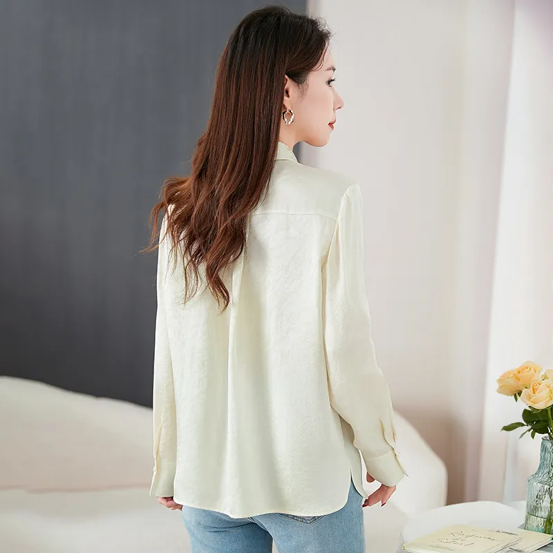 Ink Beauty Shirt Women's Champagne Beige-4