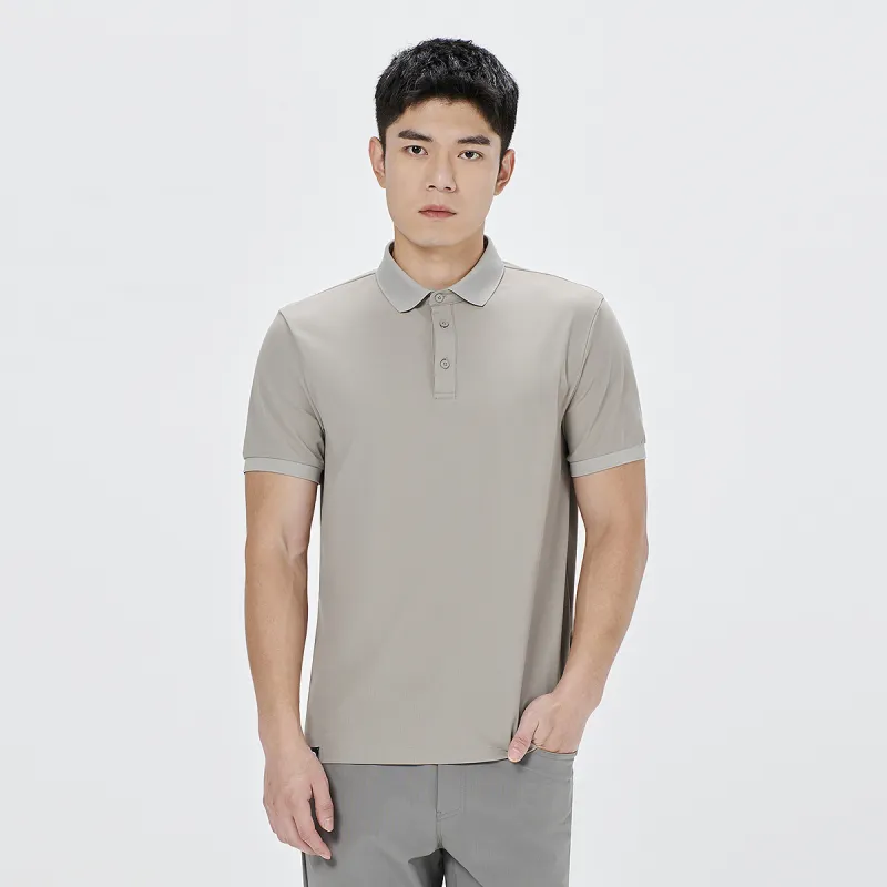 LESS IS MORE Polo Shirt Men's Gray Khaki 24XTX6242Y-2
