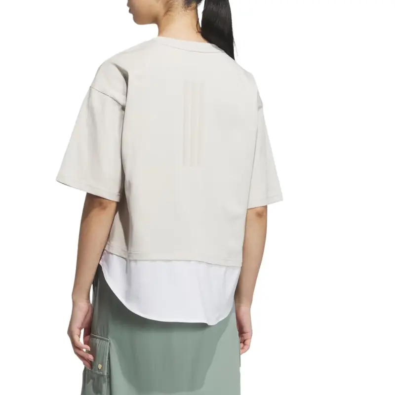 Adidas Sportswear T Shirt Women's Beige/White-1