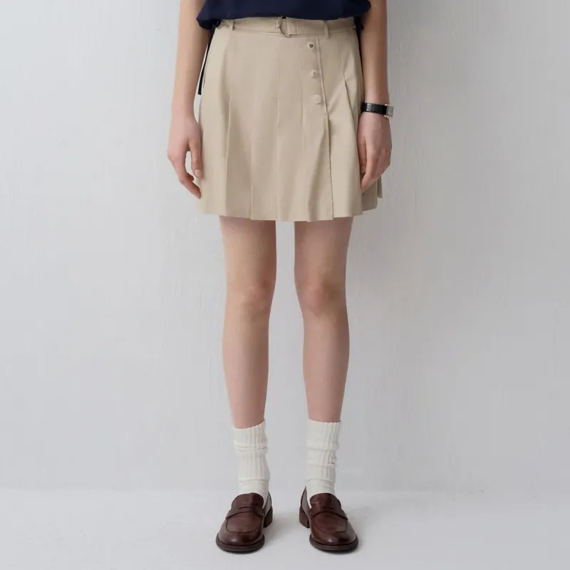 Teenie Weenie Casual Short Skirts Women's Light Khaki-3