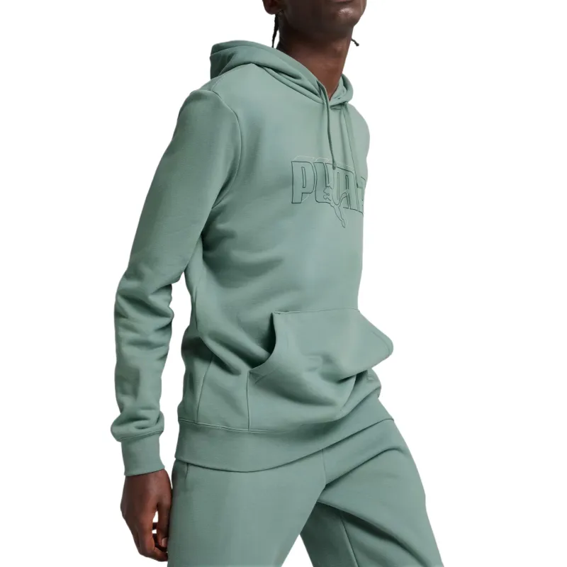 PUMA Essentials Logohoodie Sweatshirt Men's Green-2