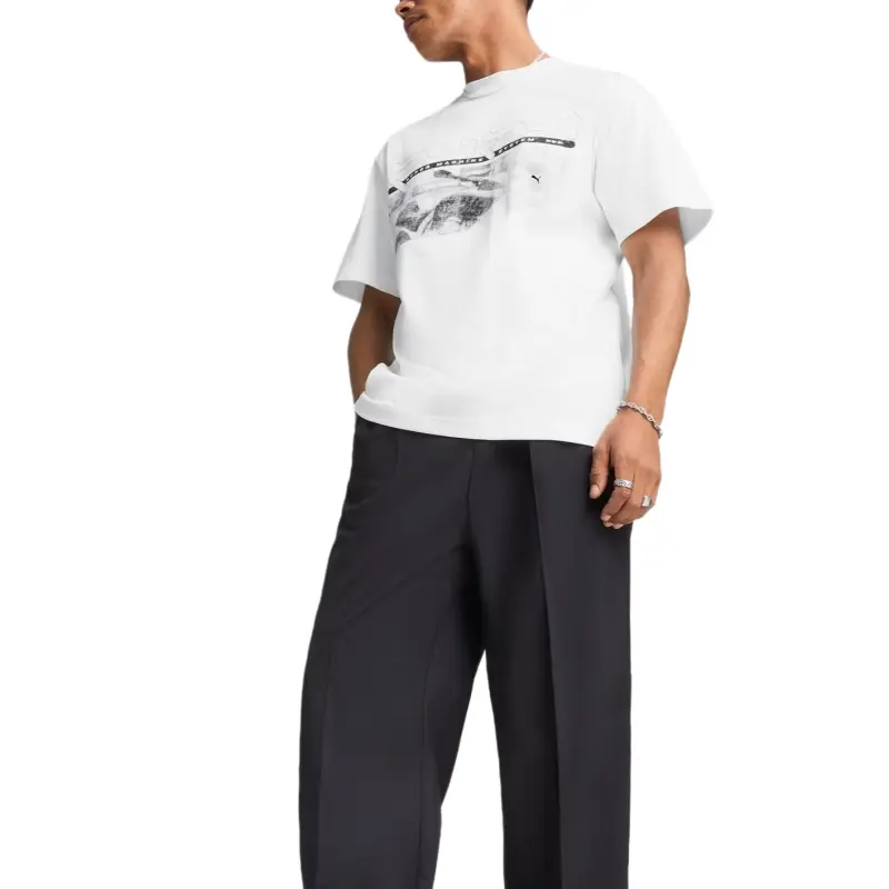 PUMA GRAPHICS T Shirt Men's White-4