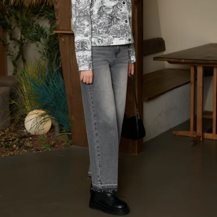 SETIROM Jeans Women's Gray-4
