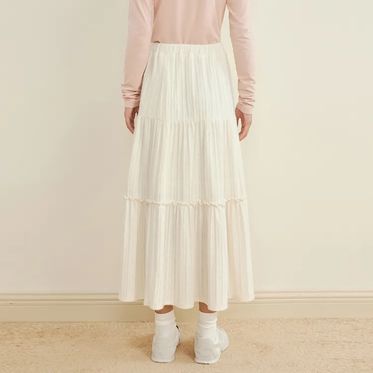 LEDIN Casual Long Skirt Women's Snow-4