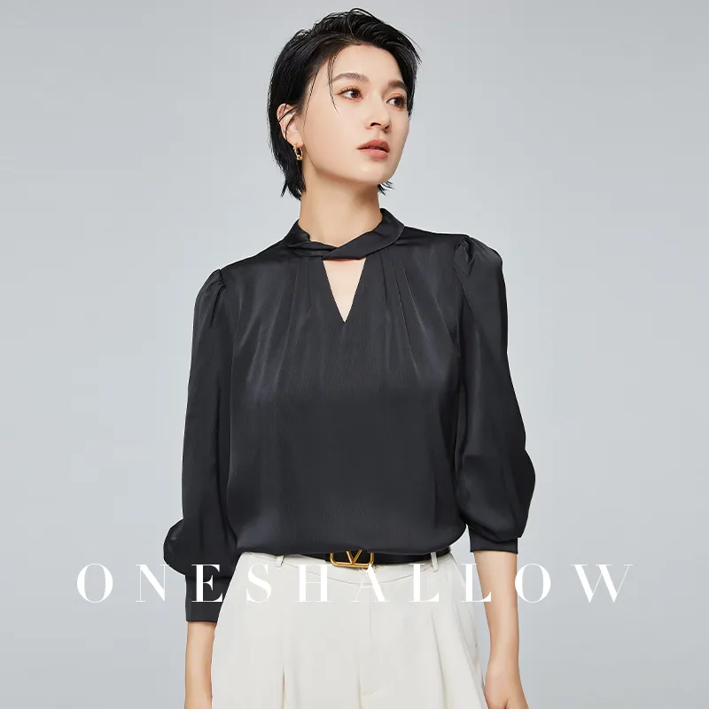 ONE SHALLOW Shirt Women's Black-4