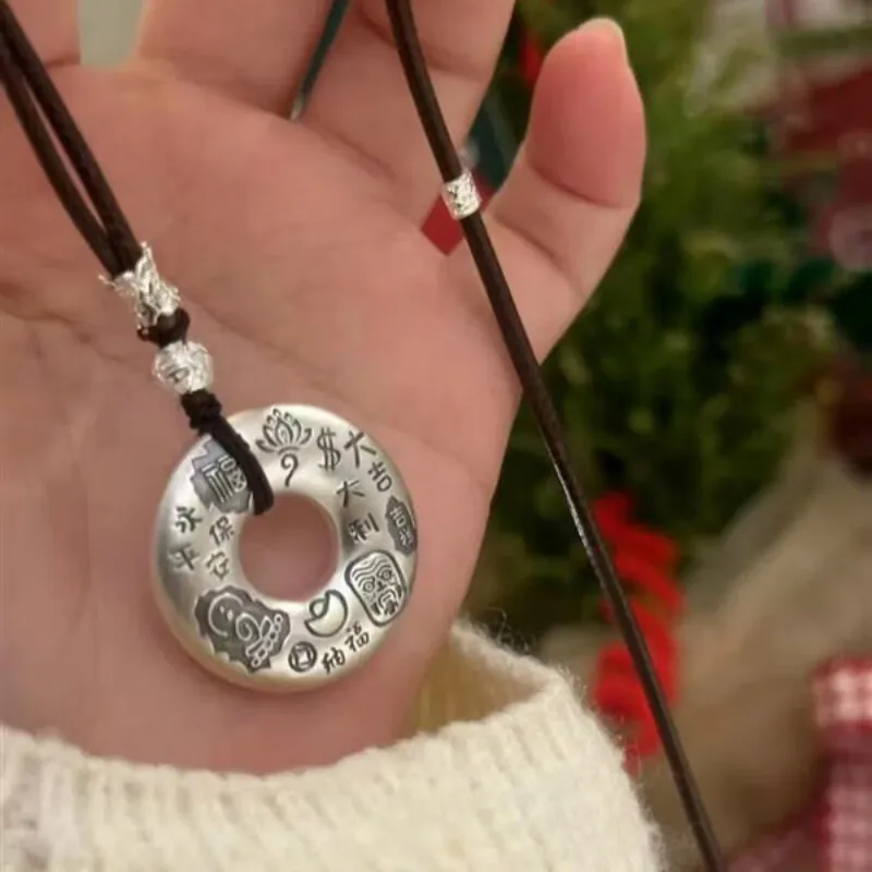 FUYUFU 999 Fine Silver Necklaces Unisex-2