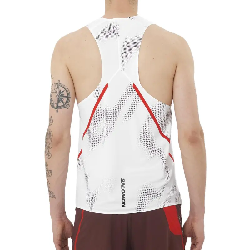 SALOMON S/LAB Speed Tank Tops Men's White-2