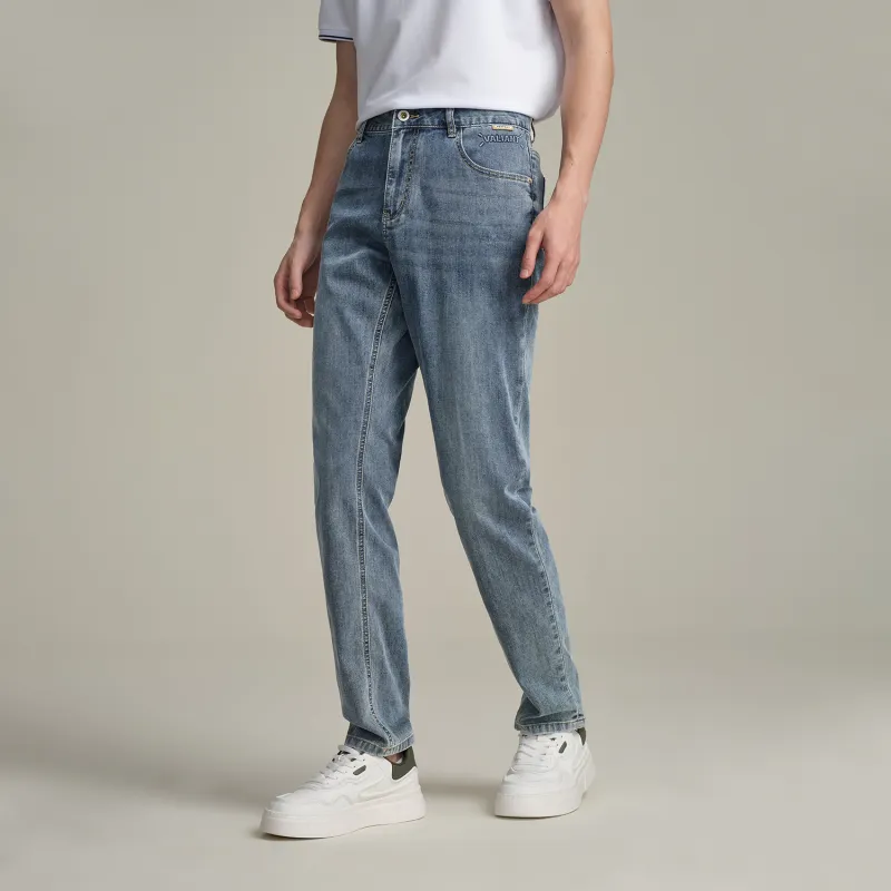 HLA Jeans Men Blue Gray Denim Gradient Light 07-2